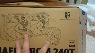 Распаковка и обзор Deepcool Maelstrom 240T водяное охлаждение!