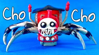 I made Choo Choo Charles from Polymer Clay 🚂 Making Monster from "Thomas.exe the Train" SPIDER DIY 👹