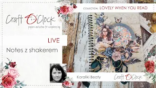 LIVE  Notes dla książkary z shakerem - Lovely When You Read by Koraliki Beaty