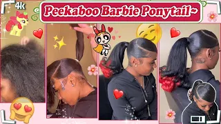 👅Flipped Barbie Ponytail w/Swoop | Pink Peekaboo + Heart Shape Ft.#ULAHAIR Review