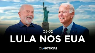 COM HONRAS MÁXIMAS, LULA É RECEBIDO POR BIDEN NOS EUA 🔴 ICL NOTÍCIAS - 09/FEVEREIRO ÀS 08H