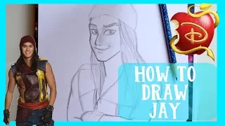 How to Draw JAY from Disney's DESCENDANTS Wicked World - @dramaticparrot