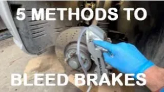 Mercedes R230 - bleed SBC front brakes without STAR + different bleed methods