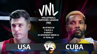 USA vs Cuba | Men's VNL 2023