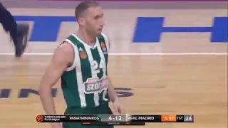 Matt Lojeski highlights (Panathinaikos-Real Madrid: 82-89)