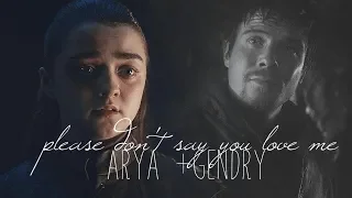 arya + gendry | please don't say you love me (8x06)