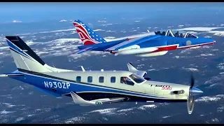 DAHER TBM & Patrouille de France - FERRY FLIGHT - Version française