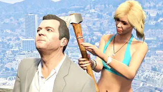 GTA V PC Tracey Kills Michael (Editor Rockstar Movie Cinematic Short Film)