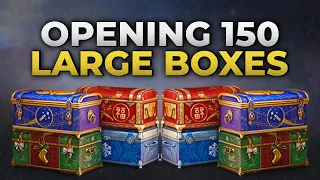 Opening 150 Large Boxes! • World of Tanks