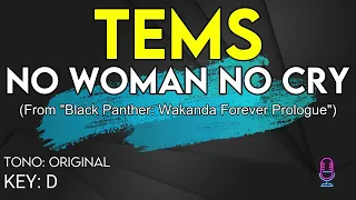 Tems - No Woman No Cry (From "Black Panther") - Karaoke Instrumental