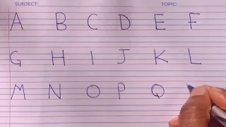 Improve your handwriting using the Simplest form of writing Capital Letters||Capital letter A-Z.