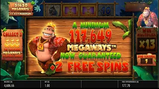 BIG win x950 on Return of Kong Megaways slot