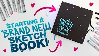 HEART FRECKLES!? | Starting a New Sketchbook! | Copic Marker & Illo Sketchbook