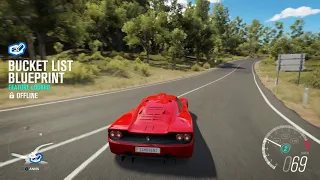 Ferrari F40 - Forza Horizon - Logitech F310 - Insane Speed Drive + Collision