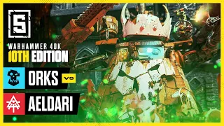 *NEW* Orks Dread Mob 2: Electric Boogaloo vs Aeldari | Warhammer 40k Battle Report