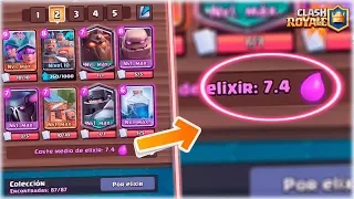 EL NUEVO MAZO MAS CARO DE TODO CLASH ROYALE 7.4 DE ELIXIR - Withzack