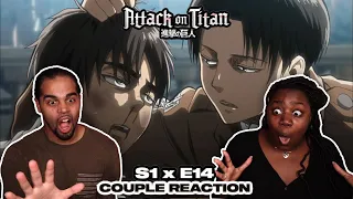 Eren Catches A BEAT DOWN! - Attack on Titan Season 1 Episode 14 Reaction