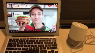 Burger King Ad initiates Google Home Device