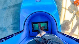 Super Fast Ihu's Breakaway Falls Water Slide [Blue] Aquatica Orlando