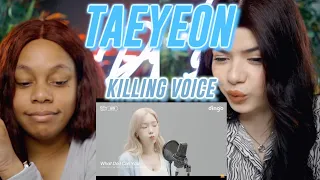 Taeyeon - Dingo Killing Voice reaction