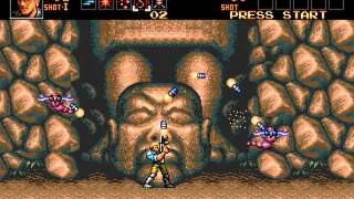 Contra Hard Corps Sega Genesis no death (Path A: Red Falcon) 60fps