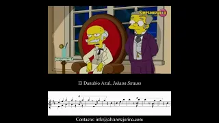 Los Simpson: Vals en 4/4 (El Danubio Azul. Johann Strauss)