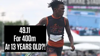 13-Year-Old Clocks 49.11 For Boys 400m Age Group Record At AAU Junior Olympics 2023