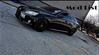 My Lexus Is250 Mod List ....