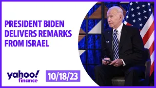 President Biden delivers remarks from Israel following deadly blast at Gaza hospital