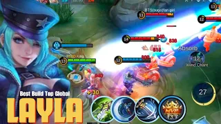 Legendary !! Layla Gameplay Layla Powerful Damage!! Top Global Layla Build & Emblem 2024 #mlbb