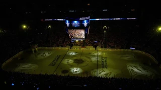 Nashville Predators vs Chicago Blackhawks - Game 3 Stanley Cup Playoffs - Opening Video and Lights