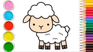 Adorable Sheep Drawing for Kids | Step-by-Step Tutorial