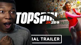 TopSpin 2K25 - Official Announcement Trailer Reaction