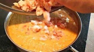 Lobster Bisque with Langostino Lobster Tails - PoorMansGourmet