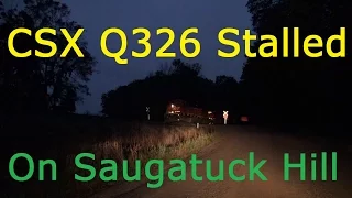 TRRS 459: CSX Train Q326 Stalled on Saugatuck Hill