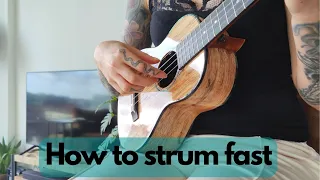 How to strum fast and how to use it!