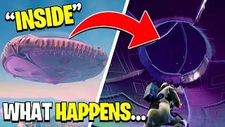 I Got Inside the GIANT UFO in Fortnite Season 7... Here's What Happened