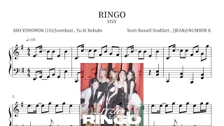 ITZY(있지) - RINGO Piano Sheet(鋼琴譜피아노 악보)