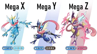 All Gen 6 Starters Pokémon Mega X/Y/Z Evolve