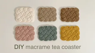 DIY | macrame tea coaster celtic knot | 마크라메 티 코스터
