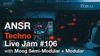 ANSR - Techno Live Jam - 106 with Moog Semi-Modular + Modular Synth