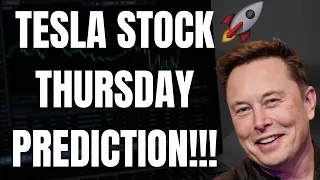 🔥 TESLA STOCK THURSDAY PREDICTION!!! MUST WATCH TSLA, SPY, QQQ, NVDA, NIO, & AAPL PREDICTIONS!!!