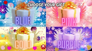 Choose Your Gift🎁 4 Gift Box Challenge Blue,Pink,Gold & Purple🤩3 good 1 bad Are you a lucky person?🤔