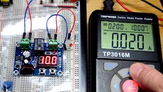 Low voltage cutoff module used for battery protection electronics demonstration