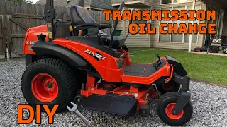 Kubota Diesel Zero Turn ~ Transmission Oil Change ~ QUICK & EASY!