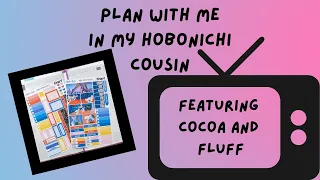 Plan With Me in my Hobonichi Cousin featuring the Narf Kit from Cocoa and Fluff!