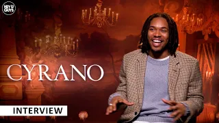 Cyrano - Kelvin Harrison Jr on singing on set & finding the words for his character