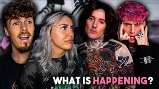 WHAT IS THIS? | British Couple Reacts to MACHINE GUN KELLY FEAT BRING ME THE HORIZON - Maybe