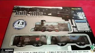 unboxing miniatur mainan kereta api rail king,,,