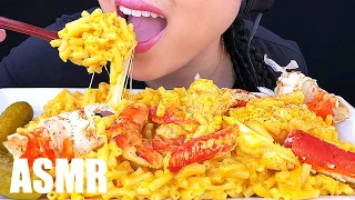 ASMR CHEESY KING CRAB & SHRIMP MAC N CHEESE *RECIPE* | ASMR Phan